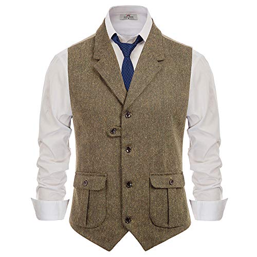 Ｍ-51 PARKA 、TWEED VESTのセット Amazon.com: PJ PAUL JONES Mens Casual Herringbone Wool Tweed Vest